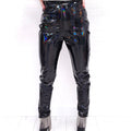 BALMAIN LATEX SHIMMER PANTS - SIZE 38