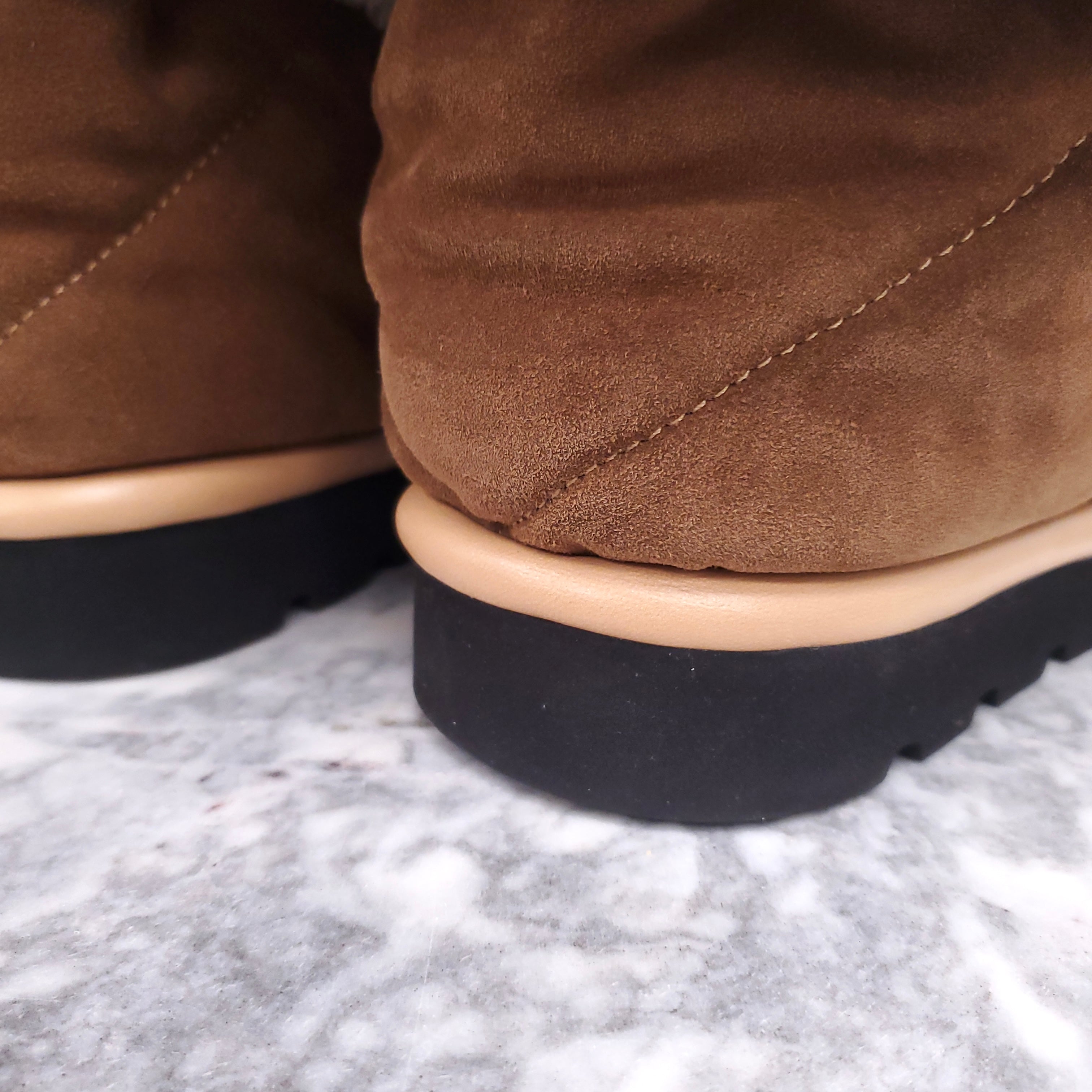 LOUIS VUITTON SUEDE PILLOW BOOTS - SIZE 36