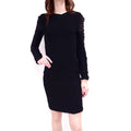 ALEXANDER WANG BLACK ROUNDED SLEEVE DRESS ($1750) - SIZE 0