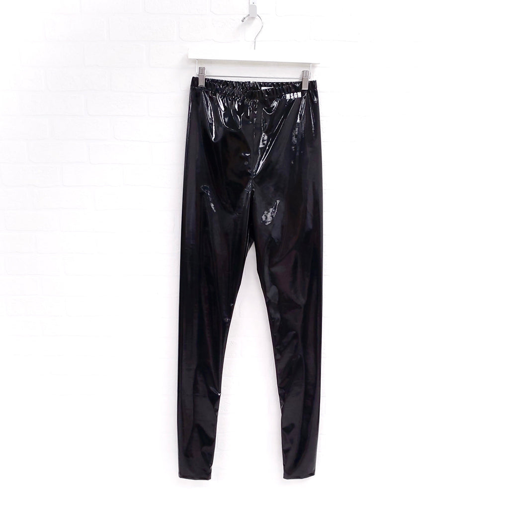 MSGM PATENT PANTS - SIZ 40/4-6