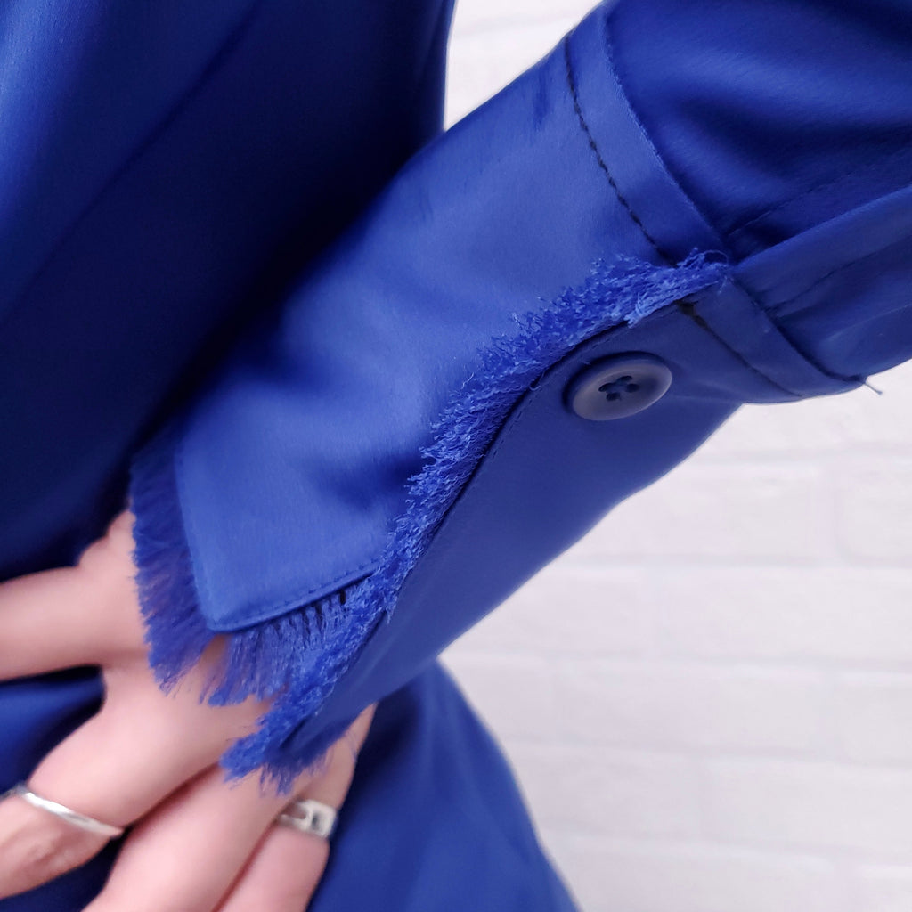 PROENZA SCHOULER ROYAL BLUE TOP AND PANT SET - SIZE 6