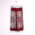 VALENTINO PRINTED SILK PLEATED SKIRT ($3500) - SIZE 40