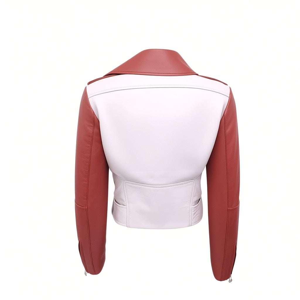 MUGLER LEATHER JACKET - SIZE 36