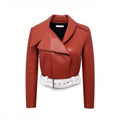 MUGLER LEATHER JACKET - SIZE 36