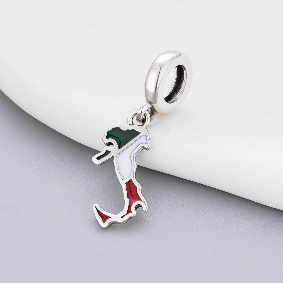 Italy Map Dangle Charm