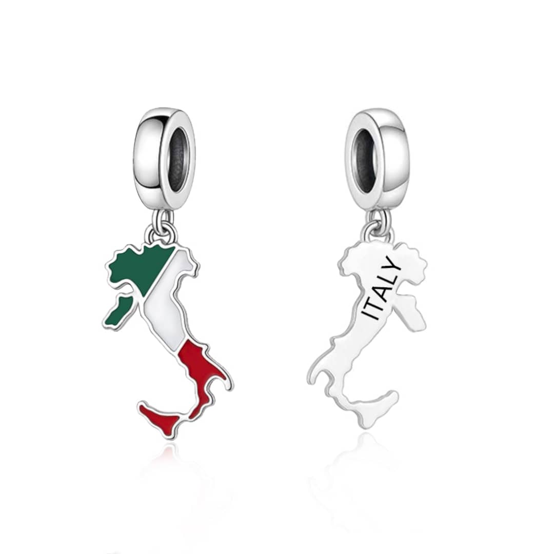 Italy Map Dangle Charm