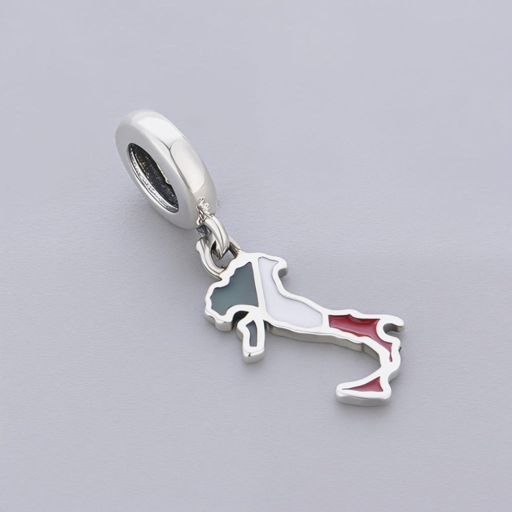 Italy Map Dangle Charm