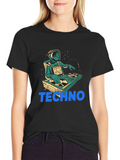 Astronaut DJ Techno T-Shirt
