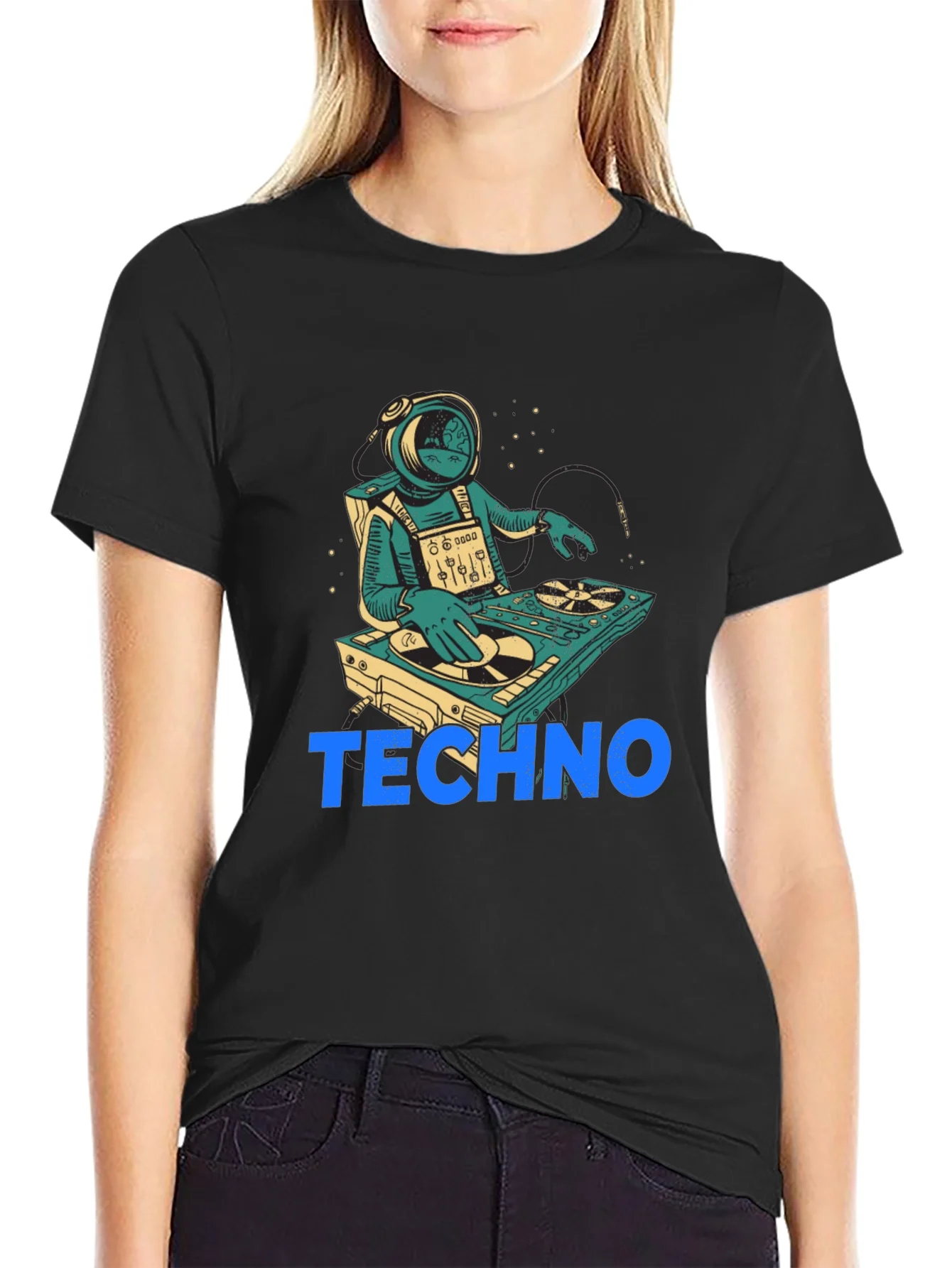 Astronaut DJ Techno T-Shirt