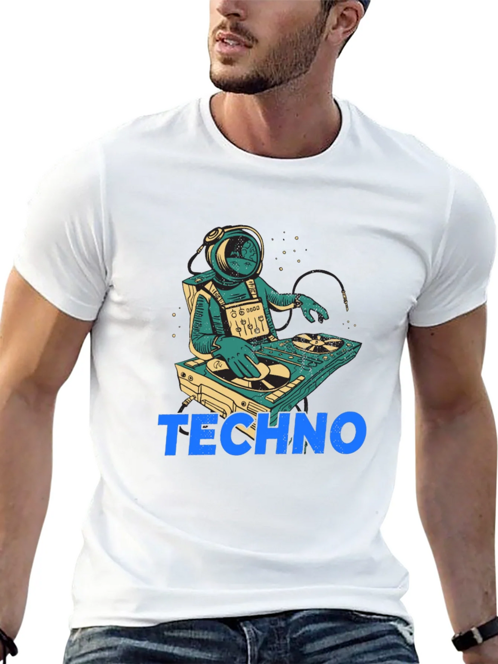Astronaut DJ Techno T-Shirt