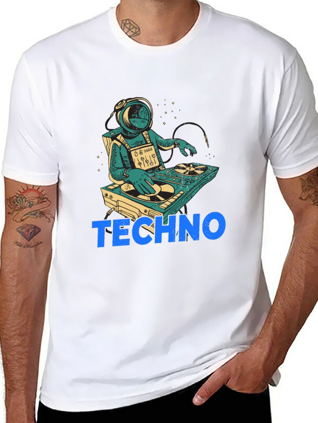 Astronaut DJ Techno T-Shirt