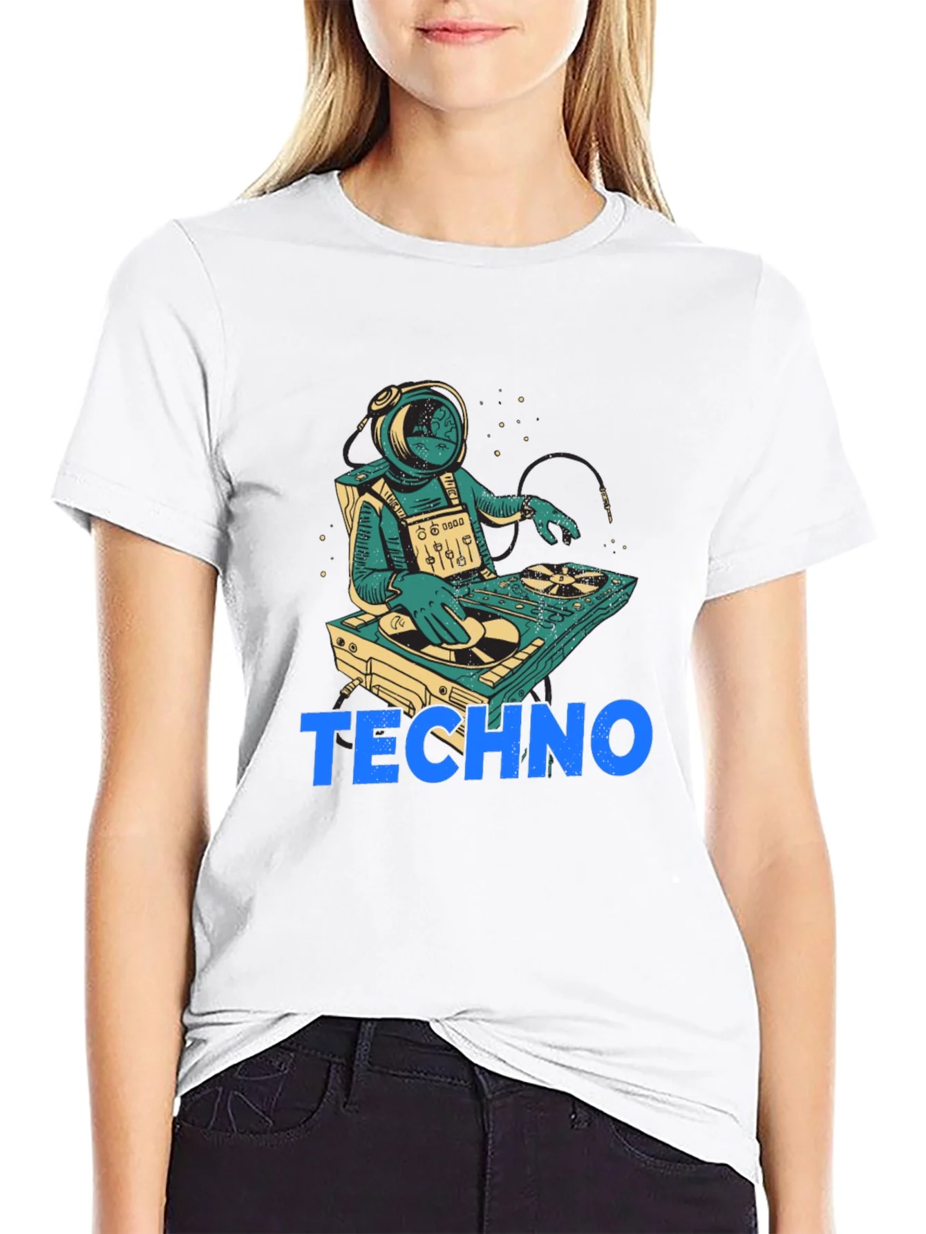 Astronaut DJ Techno T-Shirt