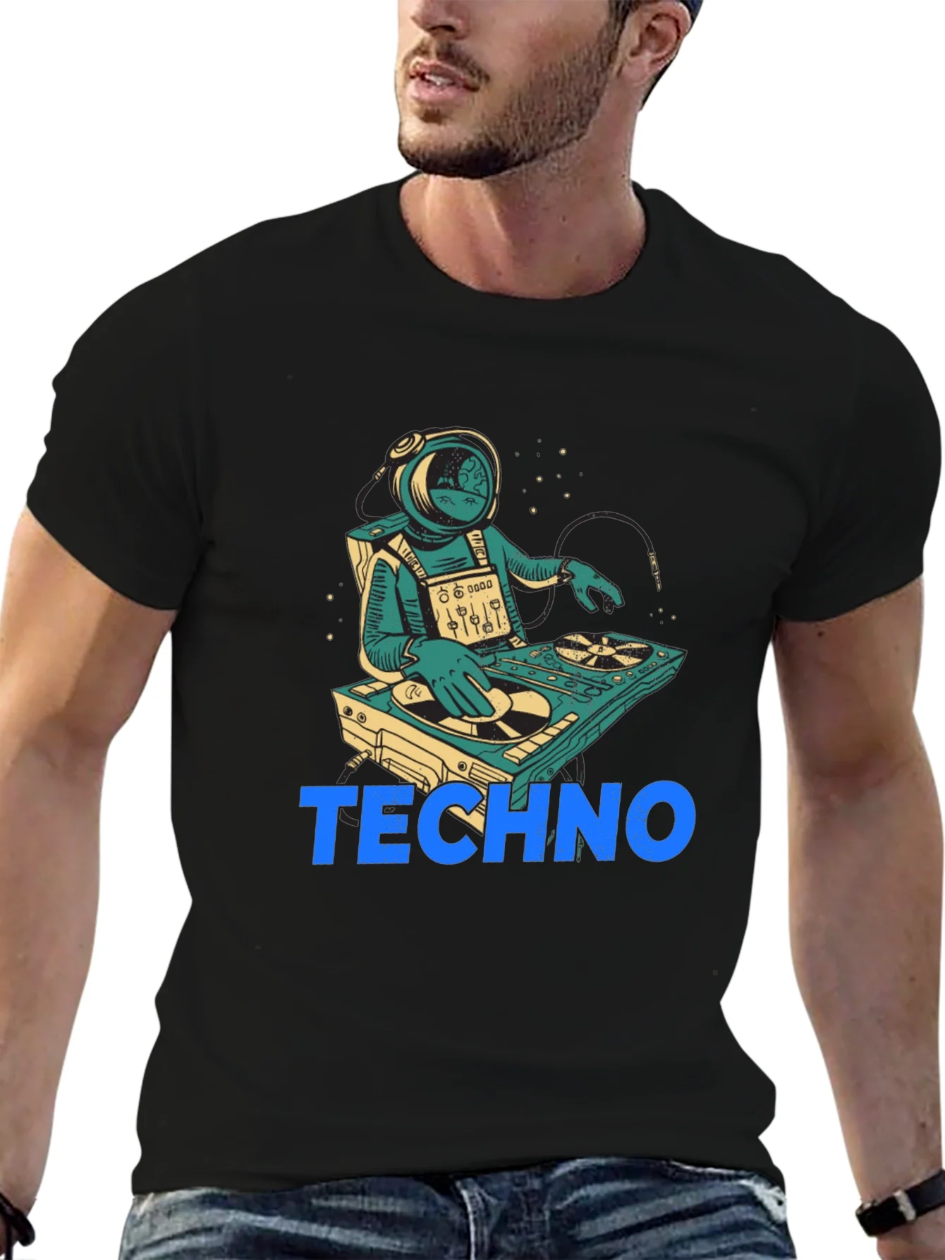 Astronaut DJ Techno T-Shirt