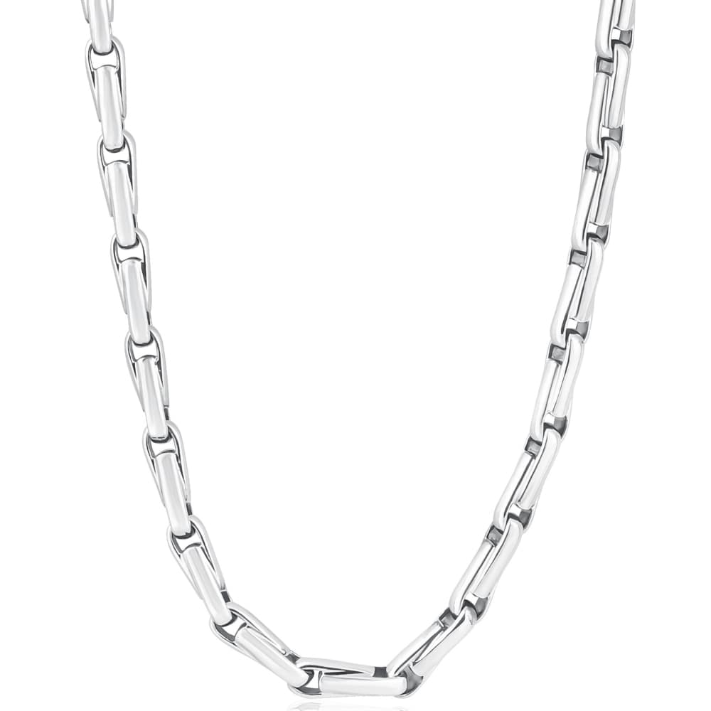 Men's 14k Gold (75gram) or Platinum (141gram) 5.5mm Link Chain Necklace 22"