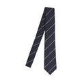 Gucci Men Jacquard Silk Tie With Diagonal Clamp