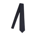 Gucci Men Jacquard Silk Tie With Double G