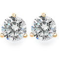 .20Ct Round Brilliant Cut Natural Quality VS2-SI1 Diamond Stud Earrings in 14K Gold Martini Setting