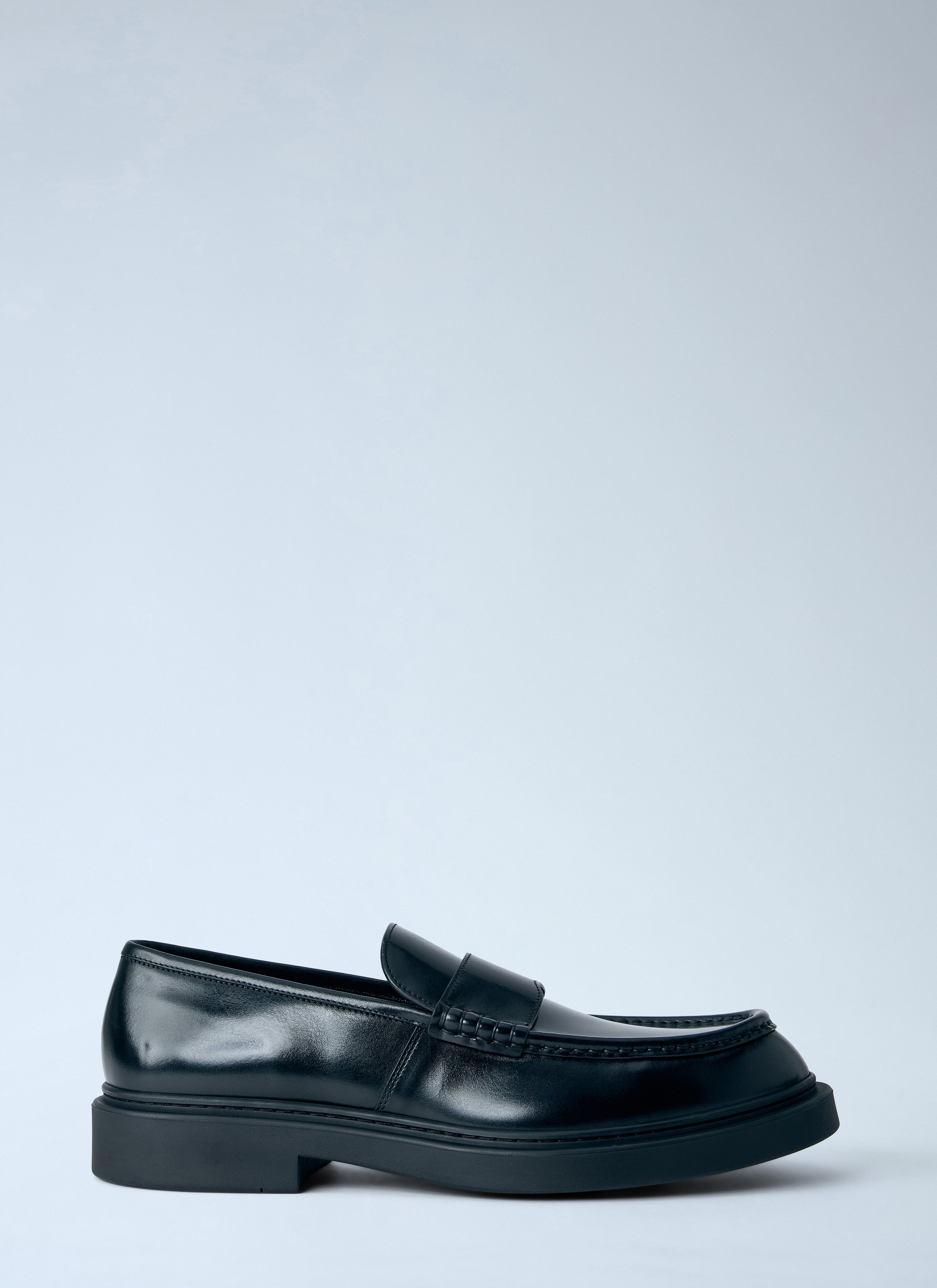 Jil Sander Men Brushed Leather Loafers