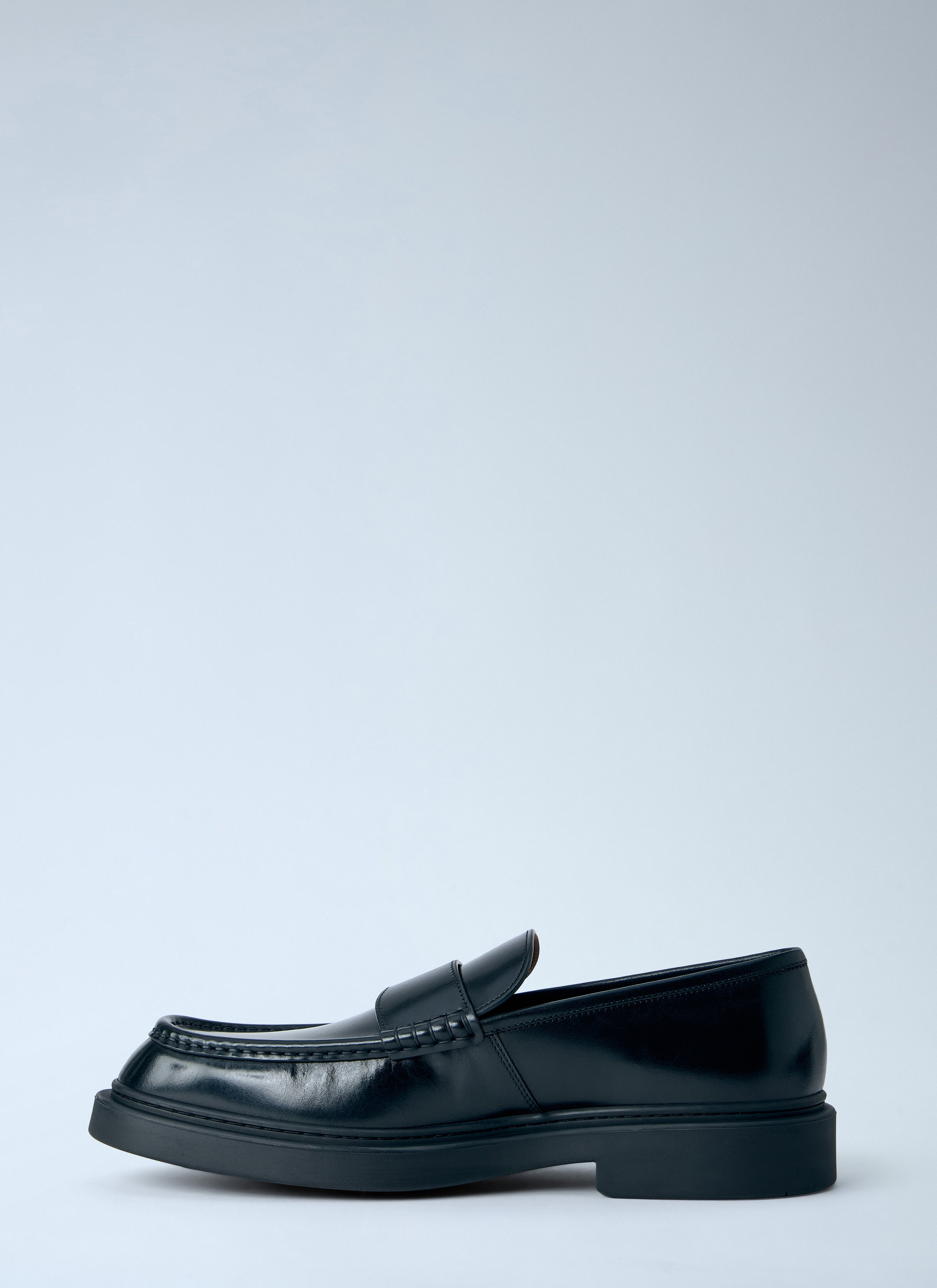 Jil Sander Men Brushed Leather Loafers