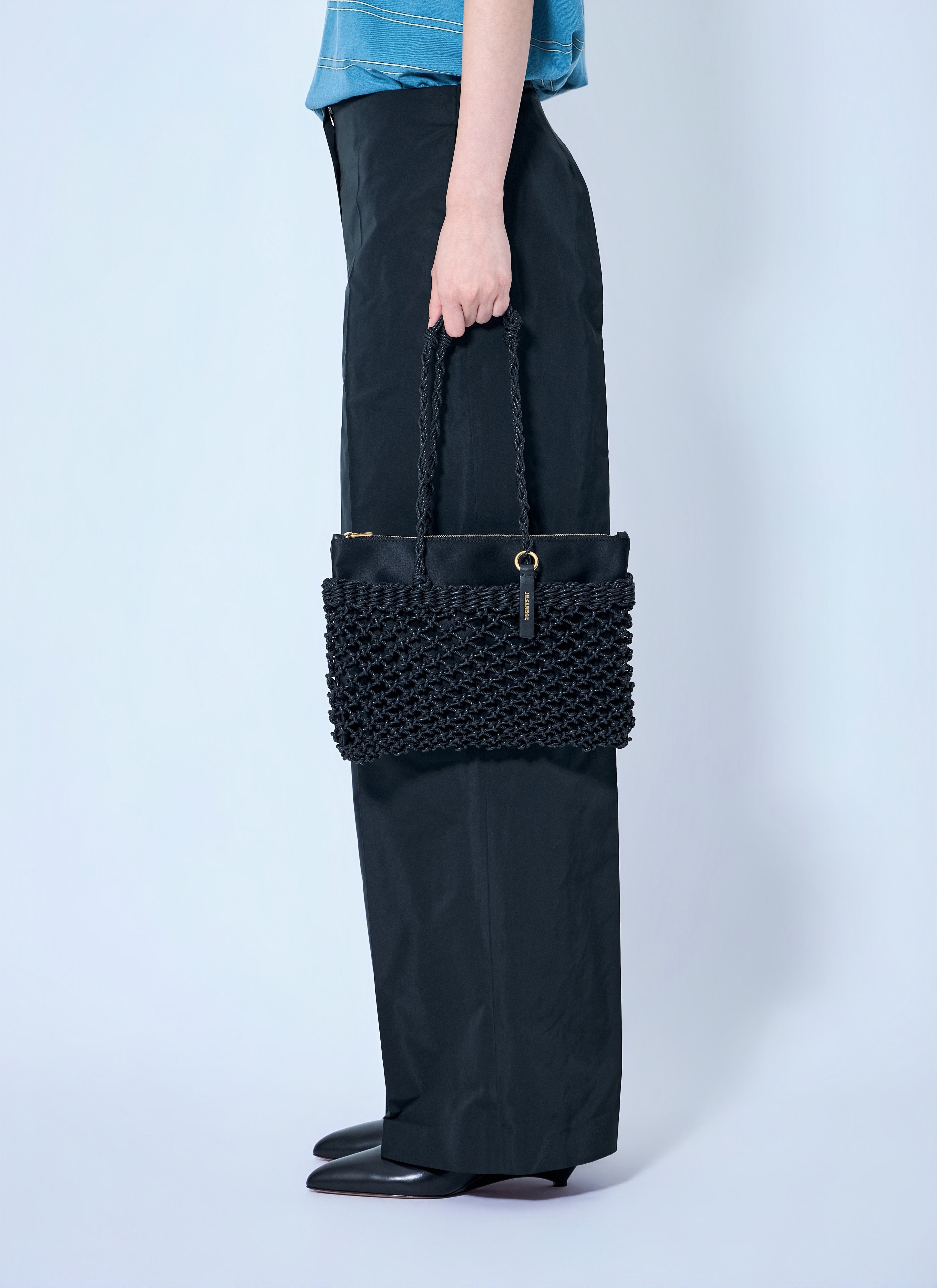 Jil Sander Women Tangle Net  Cord Shoulder Bag