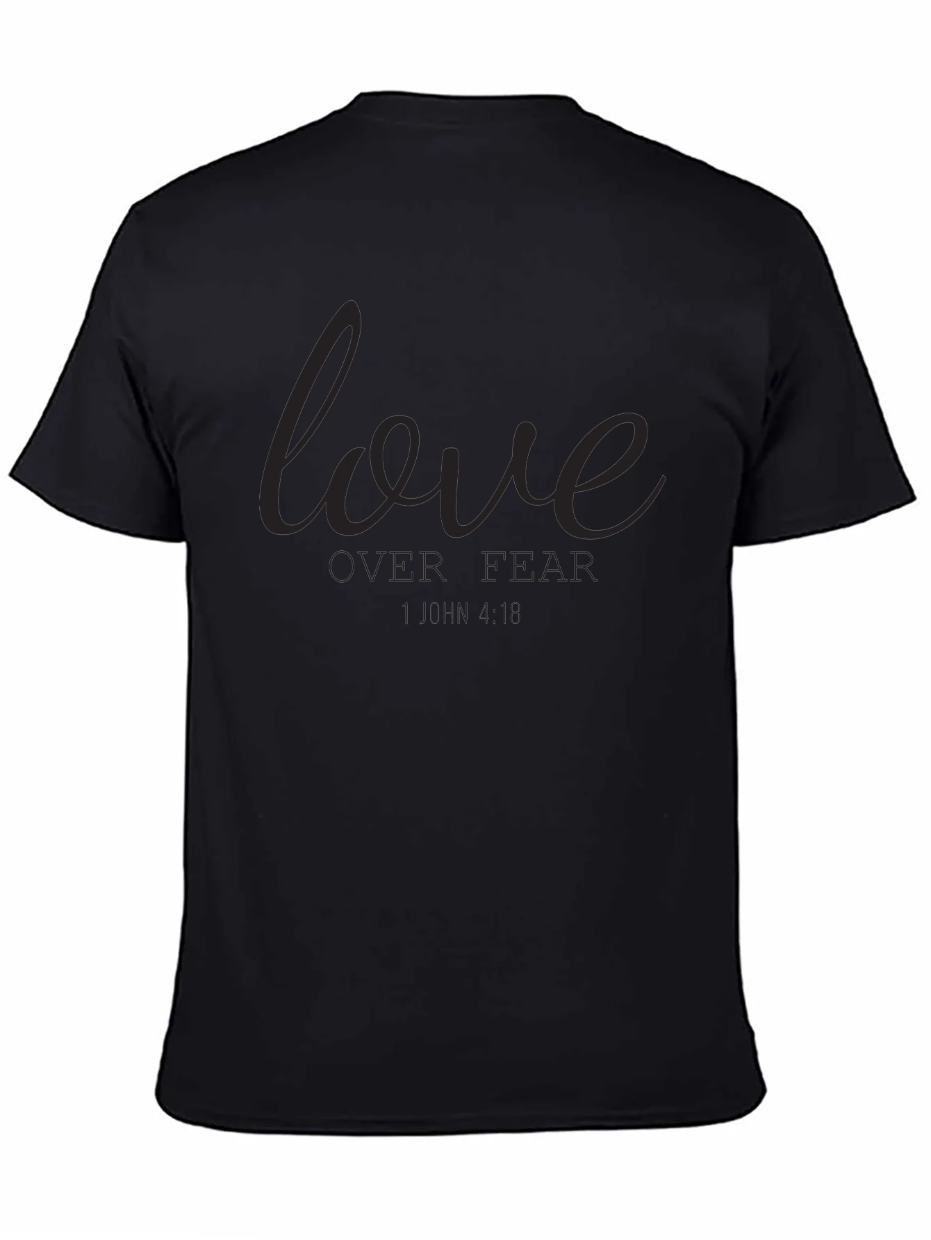 Love Over Fear Graphic T-Shirt - Black