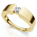 Men's 1/4Ct Diamond Solitaire Wedding/Anniversary Ring 14k Gold or Pt Lab Grown