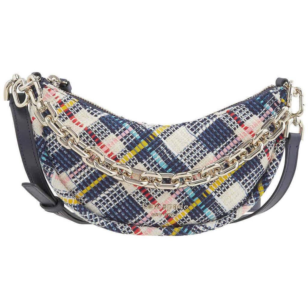 Kate Spade New York Smile Tweed Fabric Small Crossbody Parchment Multi