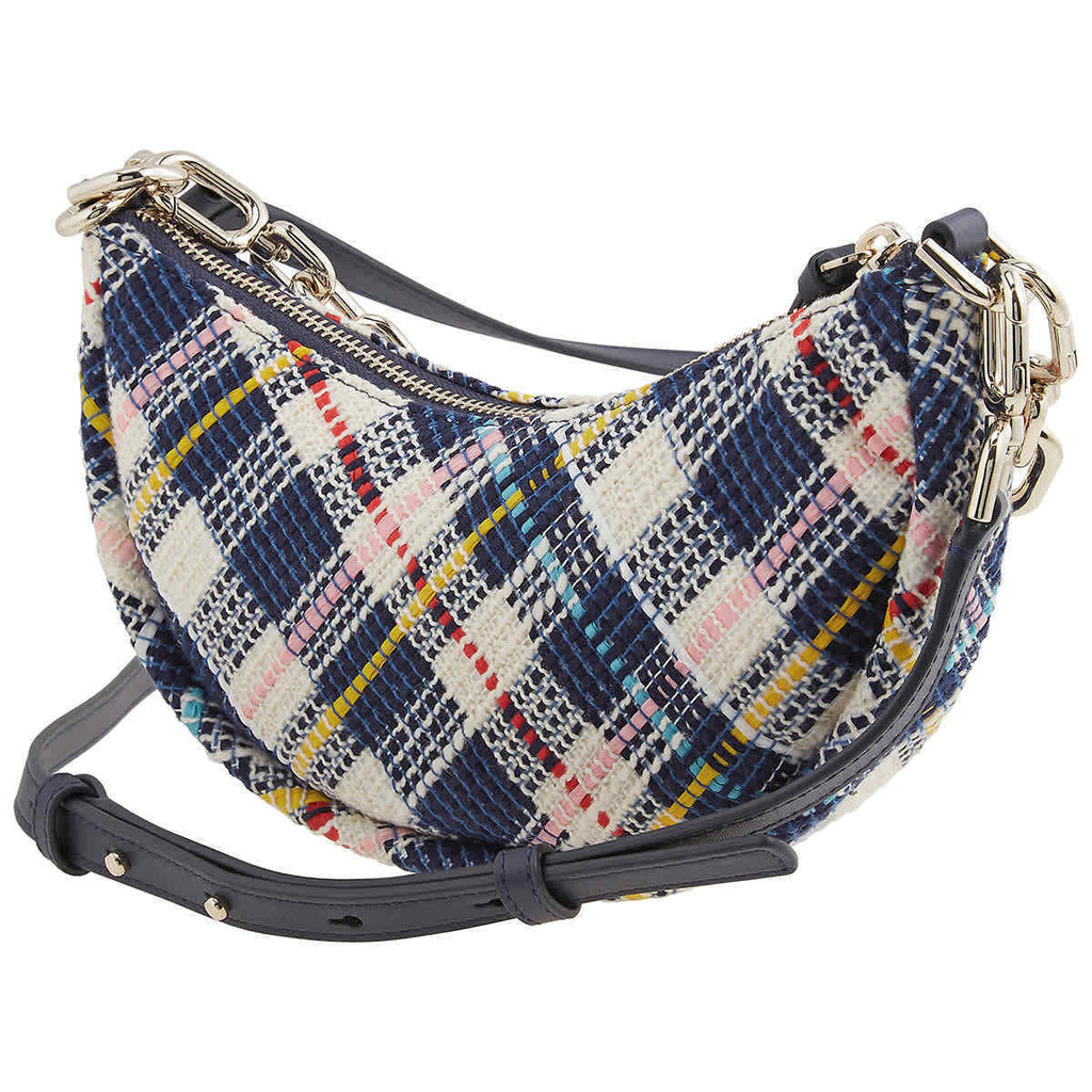 Kate Spade New York Smile Tweed Fabric Small Crossbody Parchment Multi