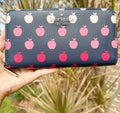 Kate Spade Staci Large Continental Wallet Orchard Degrade Print Apple Blue Multi