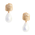 Self Portrait Women Knot Pearl Earrings