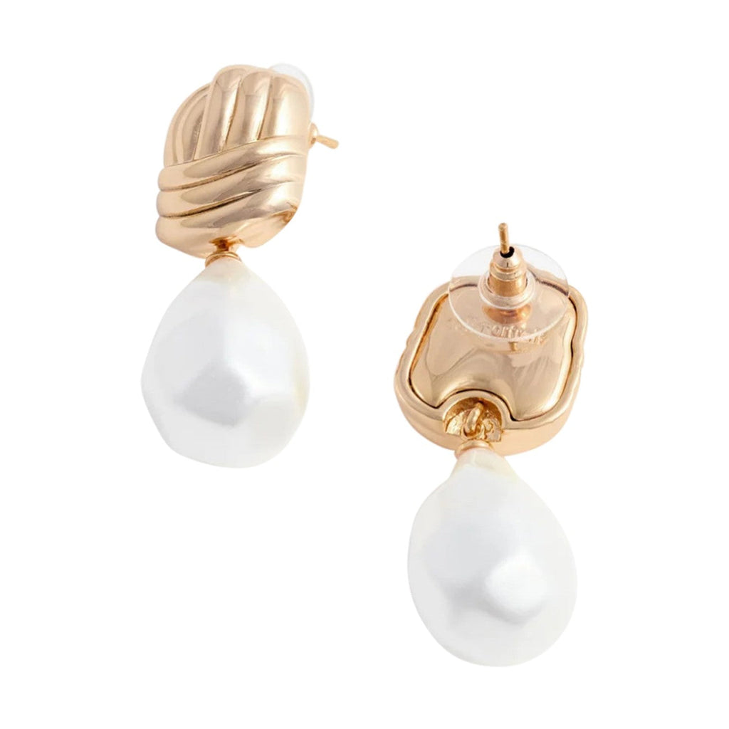 Self Portrait Women Knot Pearl Earrings