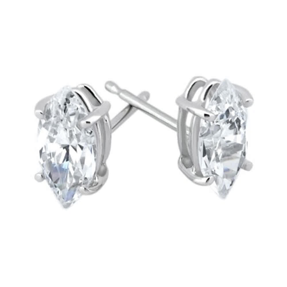 1/2ct Diamond Studs 14K White Gold