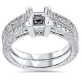 1/4ct Princess Cut Diamond Engagement Ring Setting 14K Size Selectable