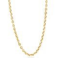 Men's Rolo 14k Gold (66gram) or Platinum (124gram) 7mm Link Chain Necklace 24"