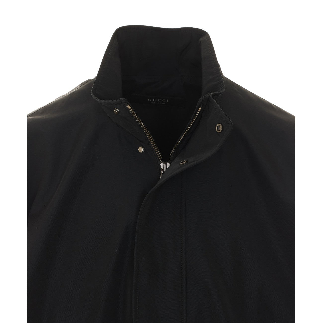 Gucci Men Lightweight Silk And Acetate Faille Zippered Jacket