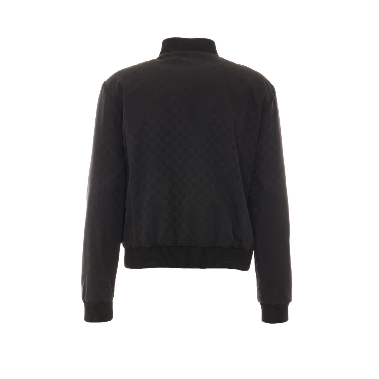 Gucci Men Lightweight Silk Faille Reversible Zipper Jacket