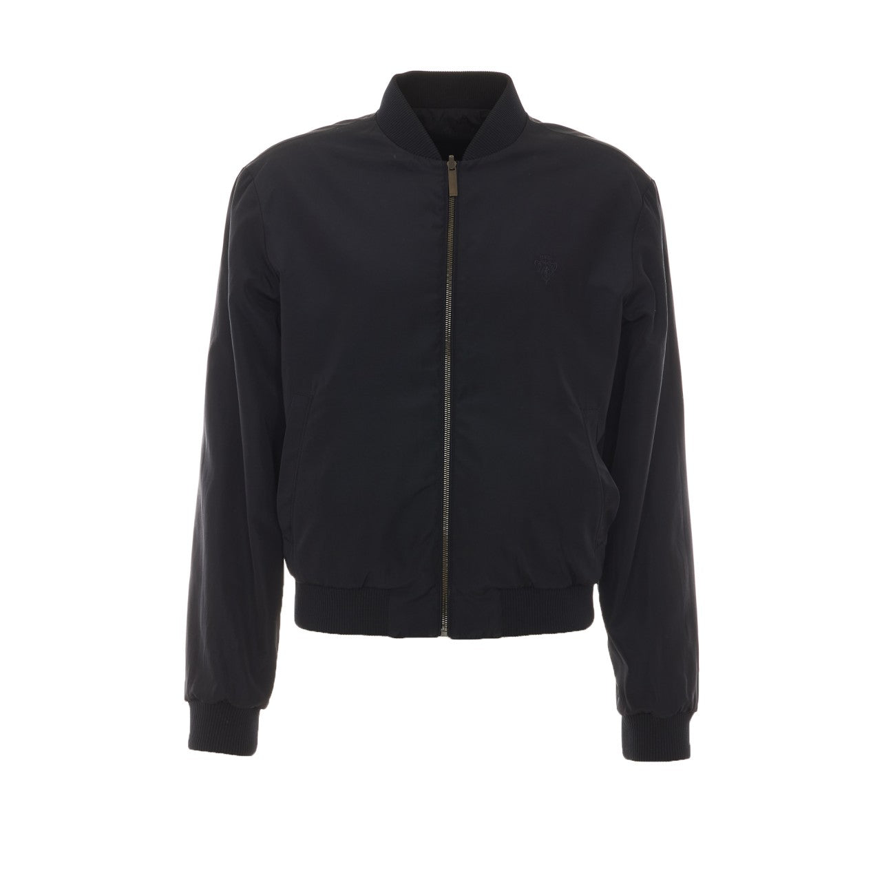 Gucci Men Lightweight Silk Faille Reversible Zipper Jacket