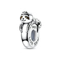 Live Slow Sloth Hug Charm