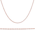 Solid 14k Rose Gold 18" Chain With Spring Ring