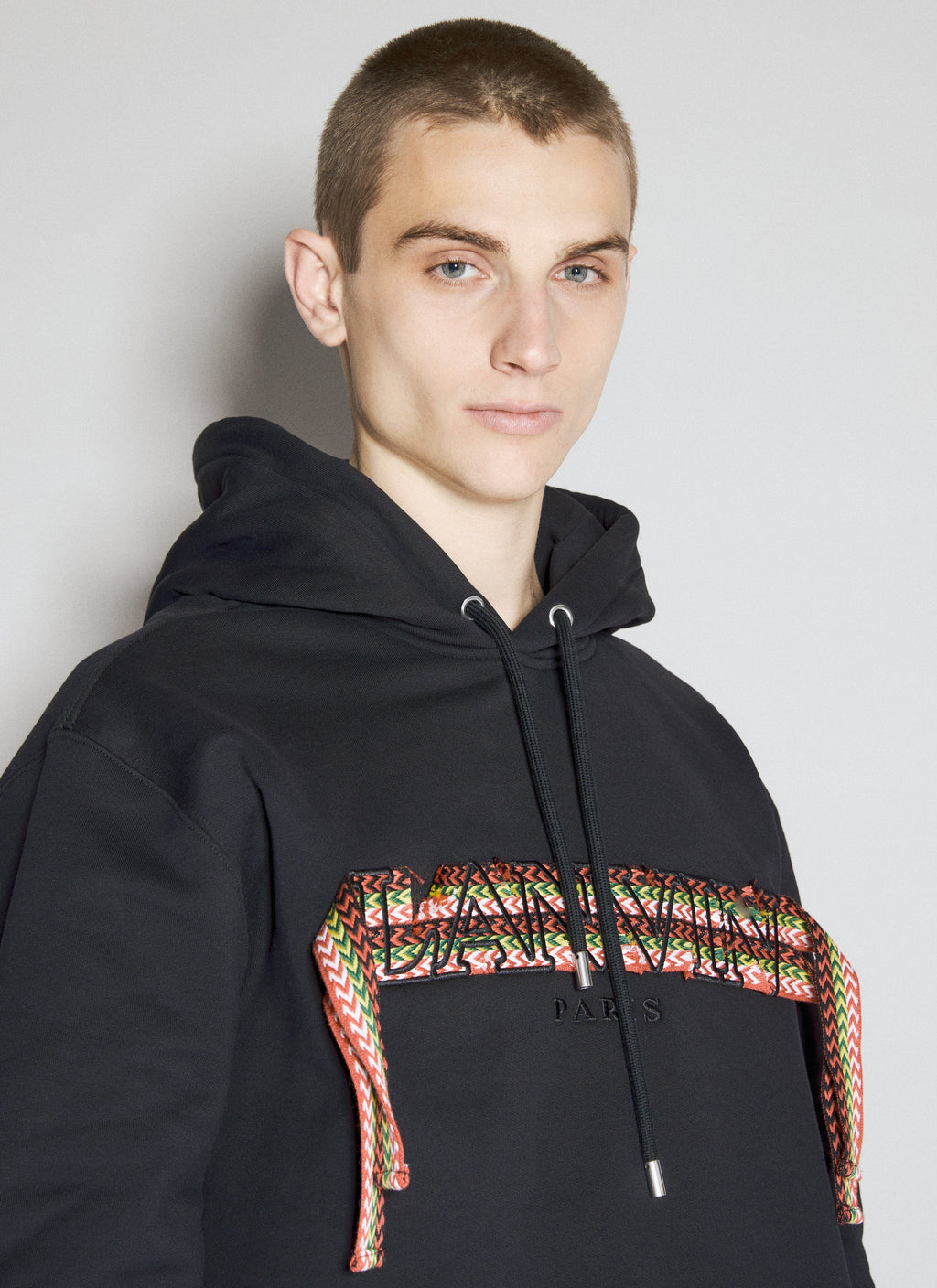 Lanvin Men Curblace Hooded Sweatshirt