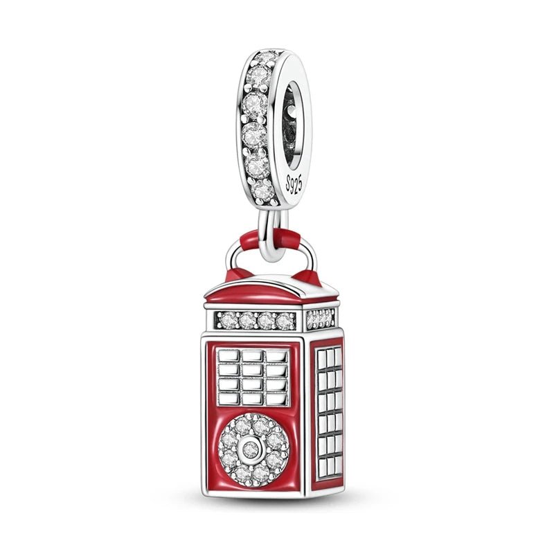 London Telephone Booth Dangle Charm