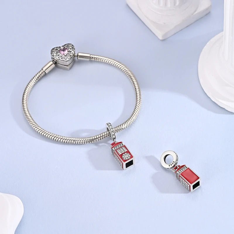 London Telephone Booth Dangle Charm