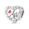 Love You Mom Heart Charm