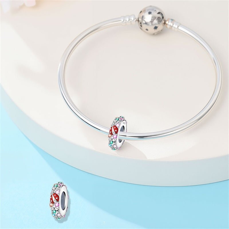 Lucky Ladybug & Rainbow Garden Spacer Charm