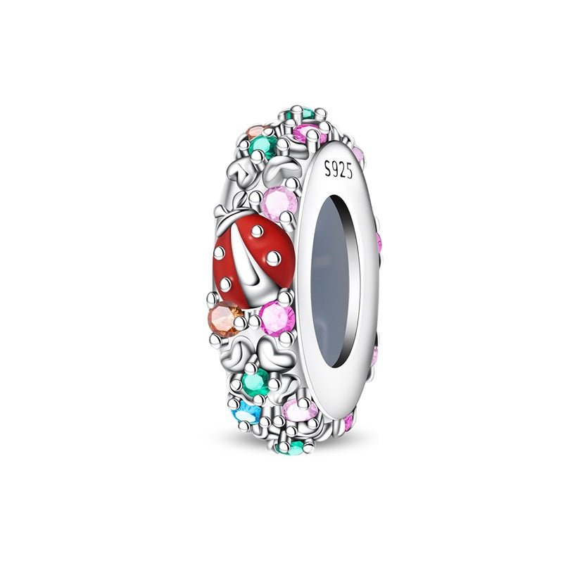 Lucky Ladybug & Rainbow Garden Spacer Charm