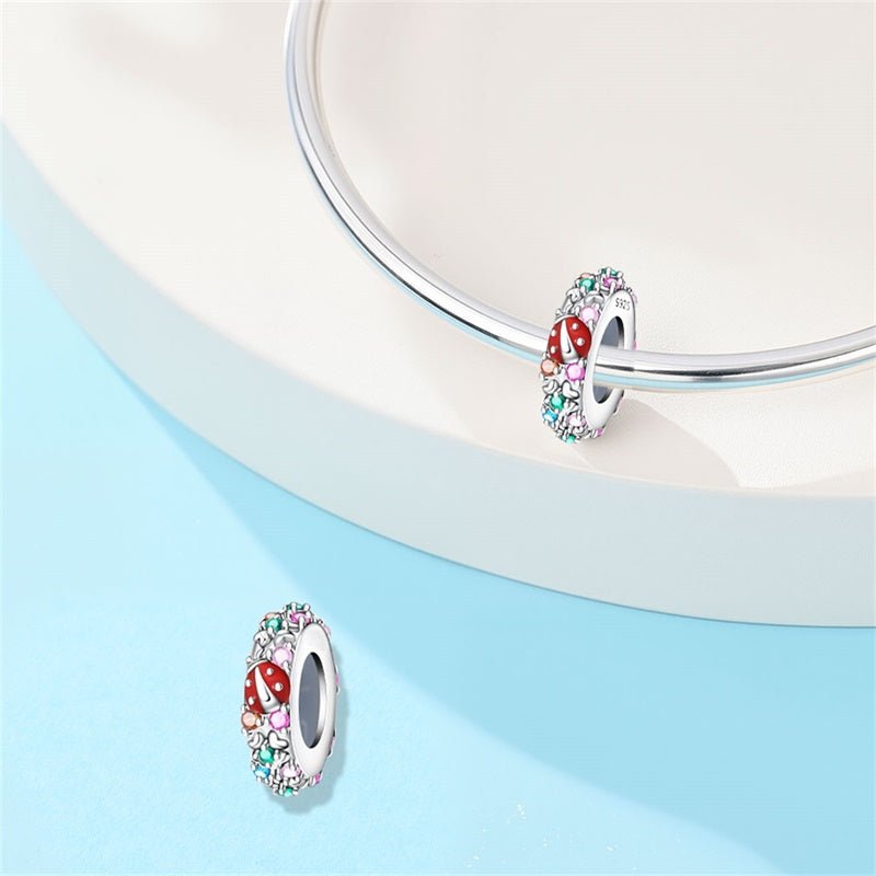 Lucky Ladybug & Rainbow Garden Spacer Charm