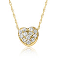 1/4Ct Diamond Petite Diamond Pendant Necklace in 14k White, Yellow, or Rose Gold