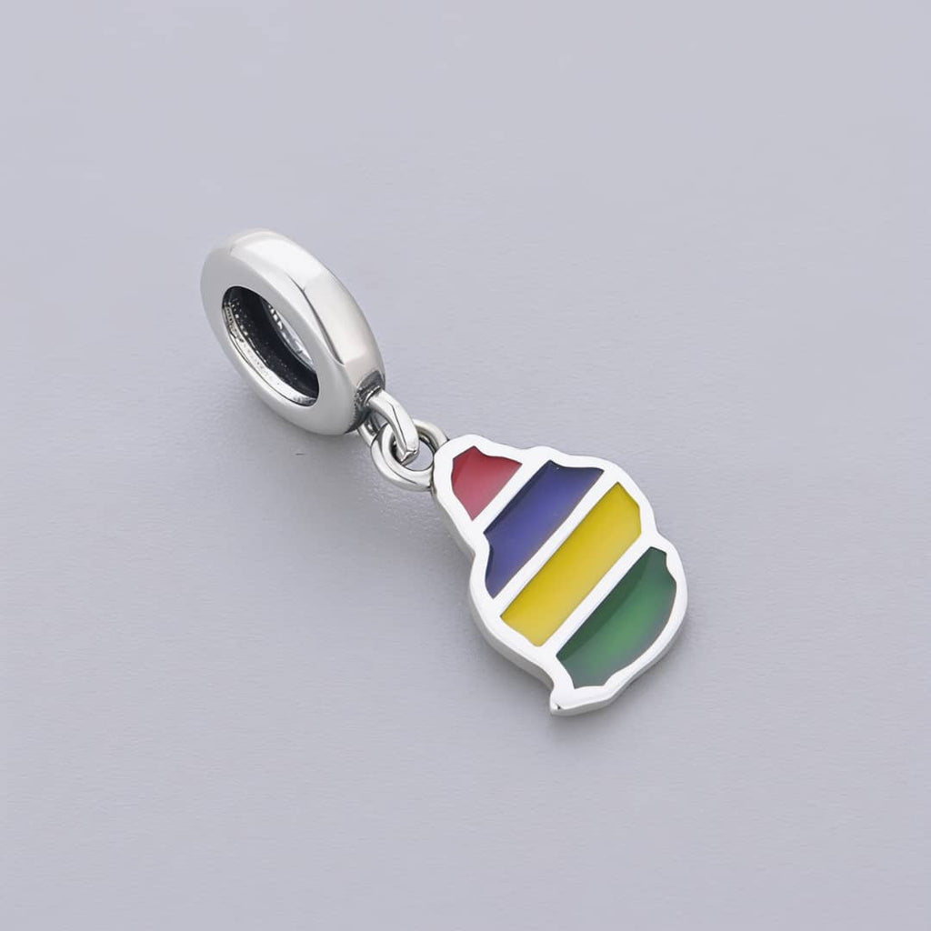 Mauritius Island Flag Dangle Charm