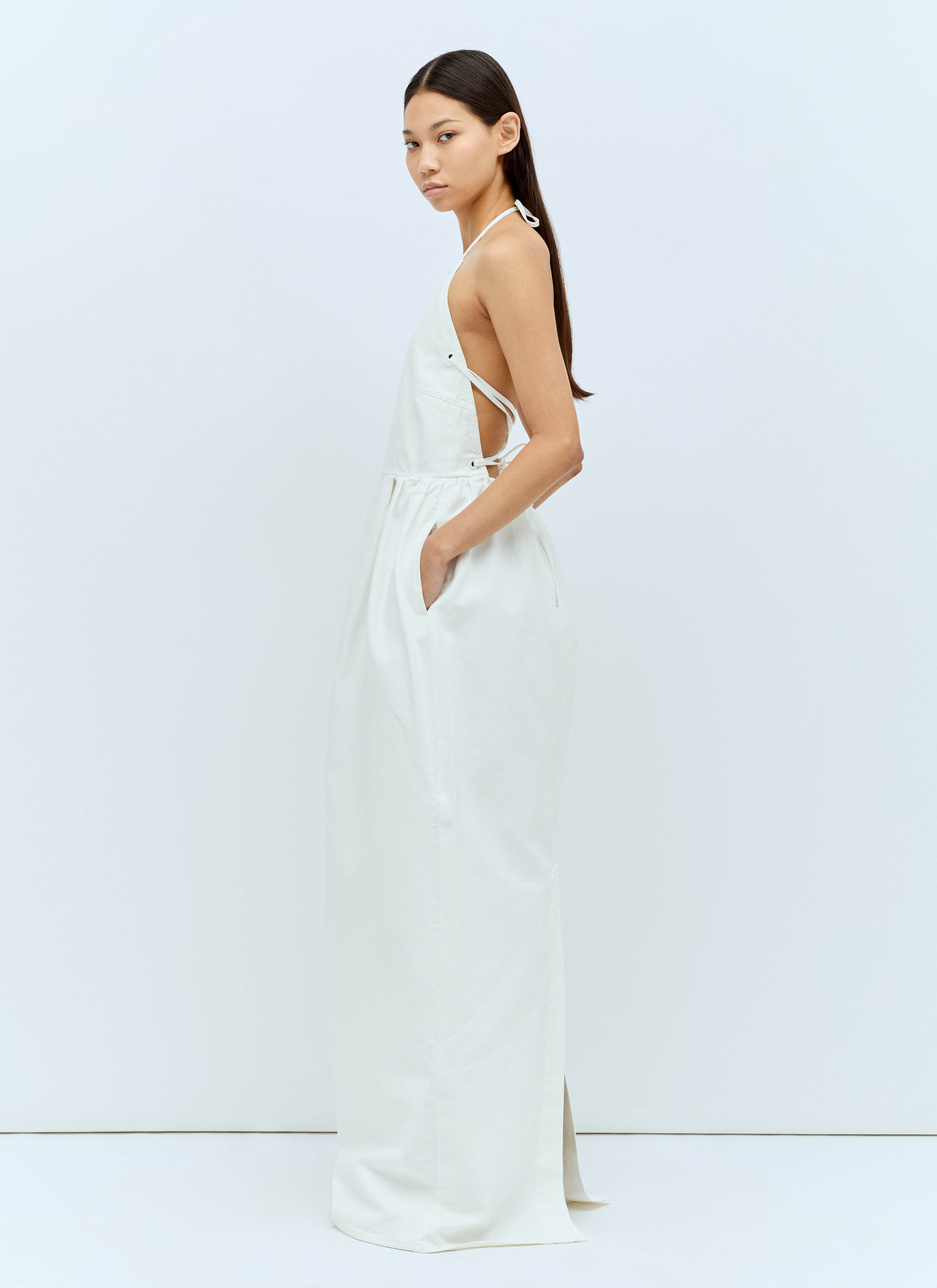 Max Mara Women Halter Neck Maxi Dress