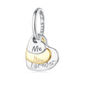 Me & You Forever Heart Dangle Charm